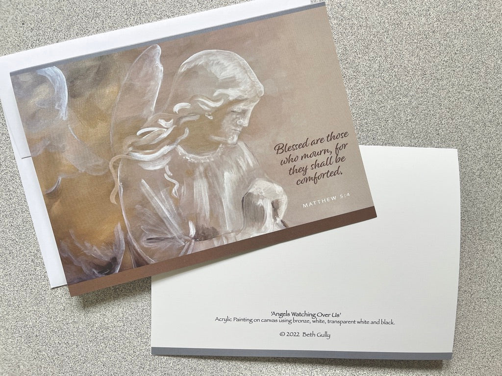 Angels Watching Over Us - Set of 10 cards/envelopes