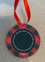 Load image into Gallery viewer, 'Peace' Ambigram Ornament - Set of 5 (all same)