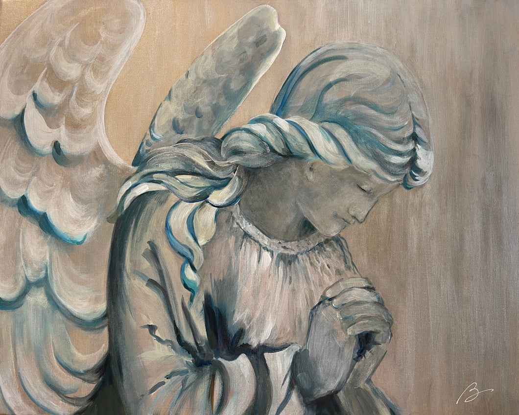 'Angels Watching Over Us' painting