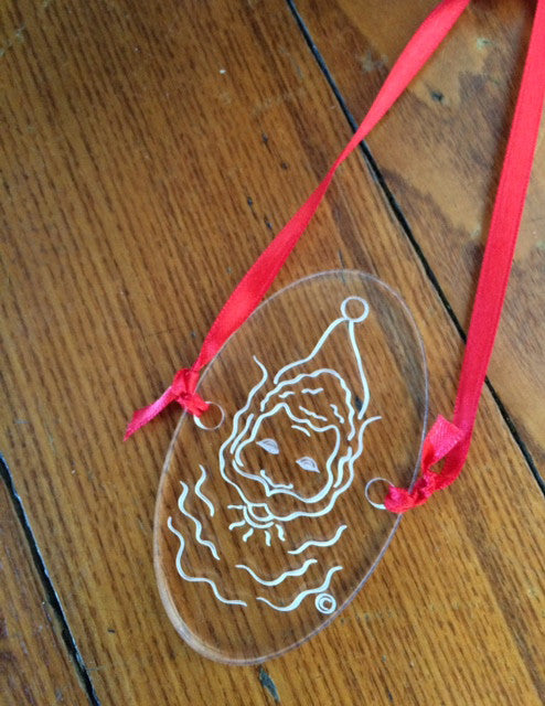 Acrylic ornament - Santa-Jesus. OUT OF STOCK
