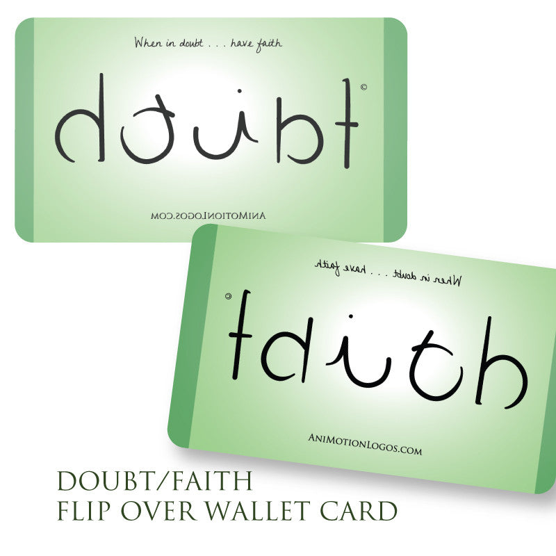 Wallet Cards - Doubt Faith  - Set of 10