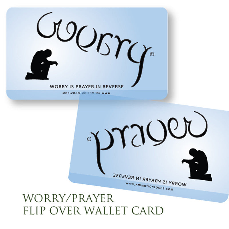 Wallet Cards - Worry Prayer   (Set of 10) BLUE